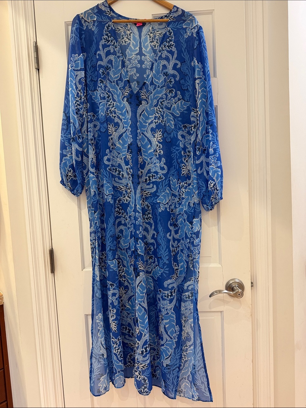 Lily Pulitzer Blue and White Caftan